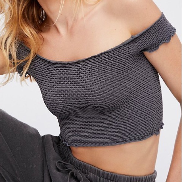 Free People Tops - Free people smocked crop top